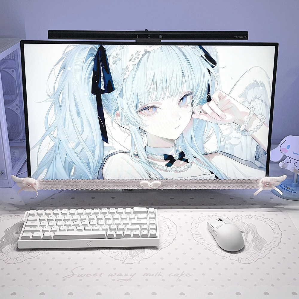 New Screen Decor White Lace Mo - огляд і ціна Office Technologies