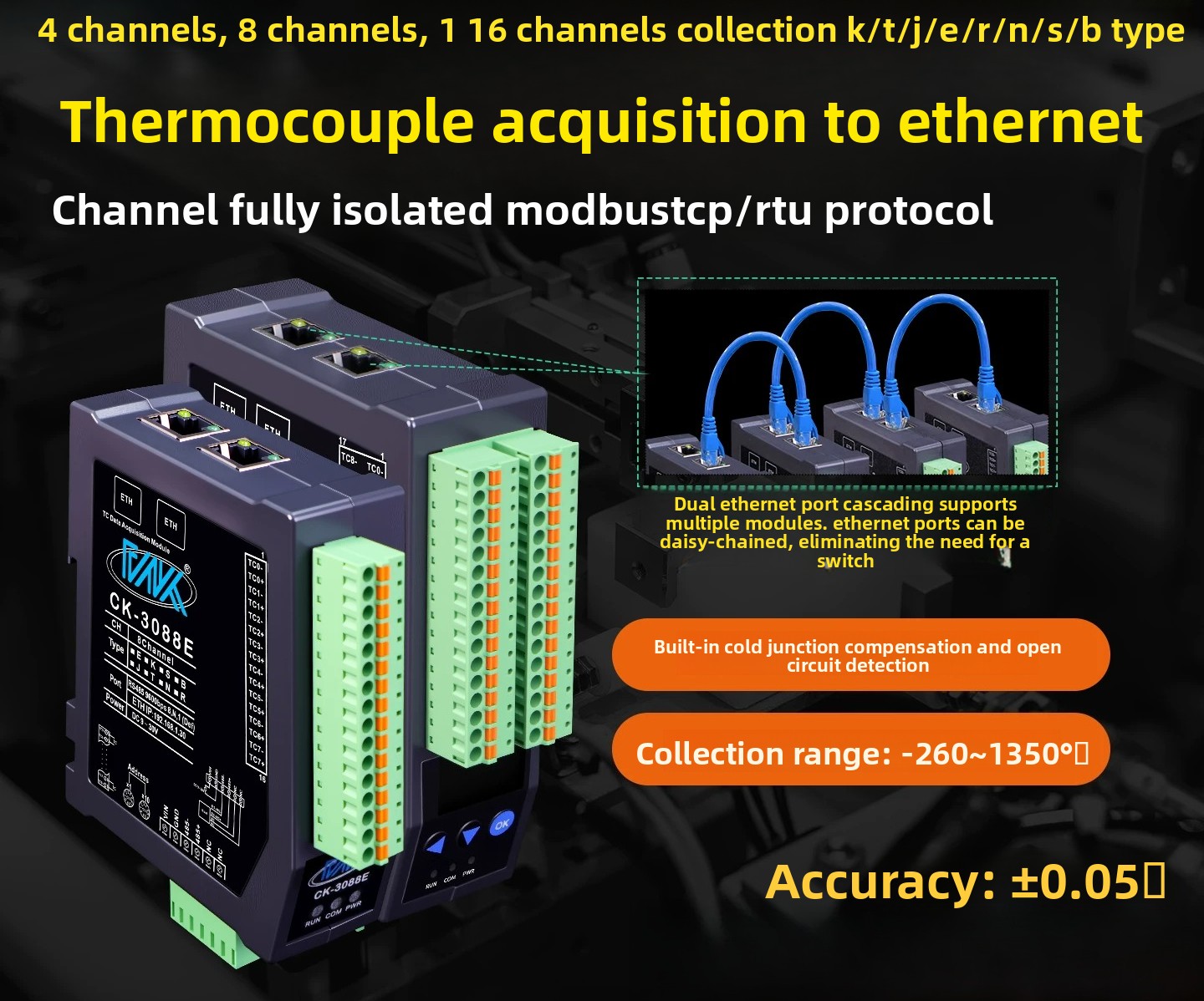 apply to 8CH Fully Isolated K- - огляд і ціна Power Over Ethernet