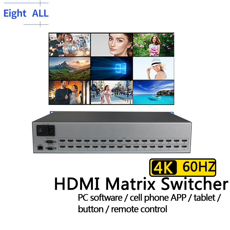 4K@60 HDMI Matrix Switch 8x8 4 - огляд і ціна Power Over Ethernet