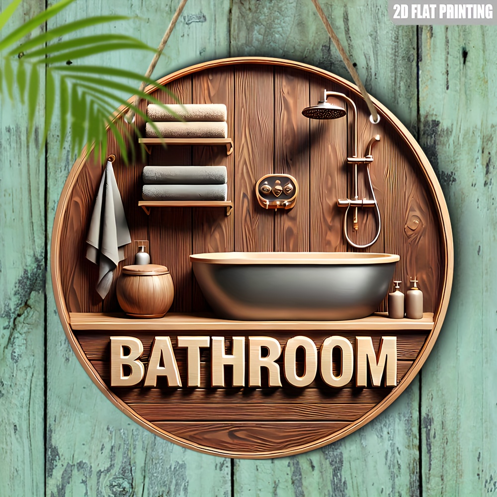 1 Piece 2D Wooden Disc Bathroo - огляд і ціна Office Technologies