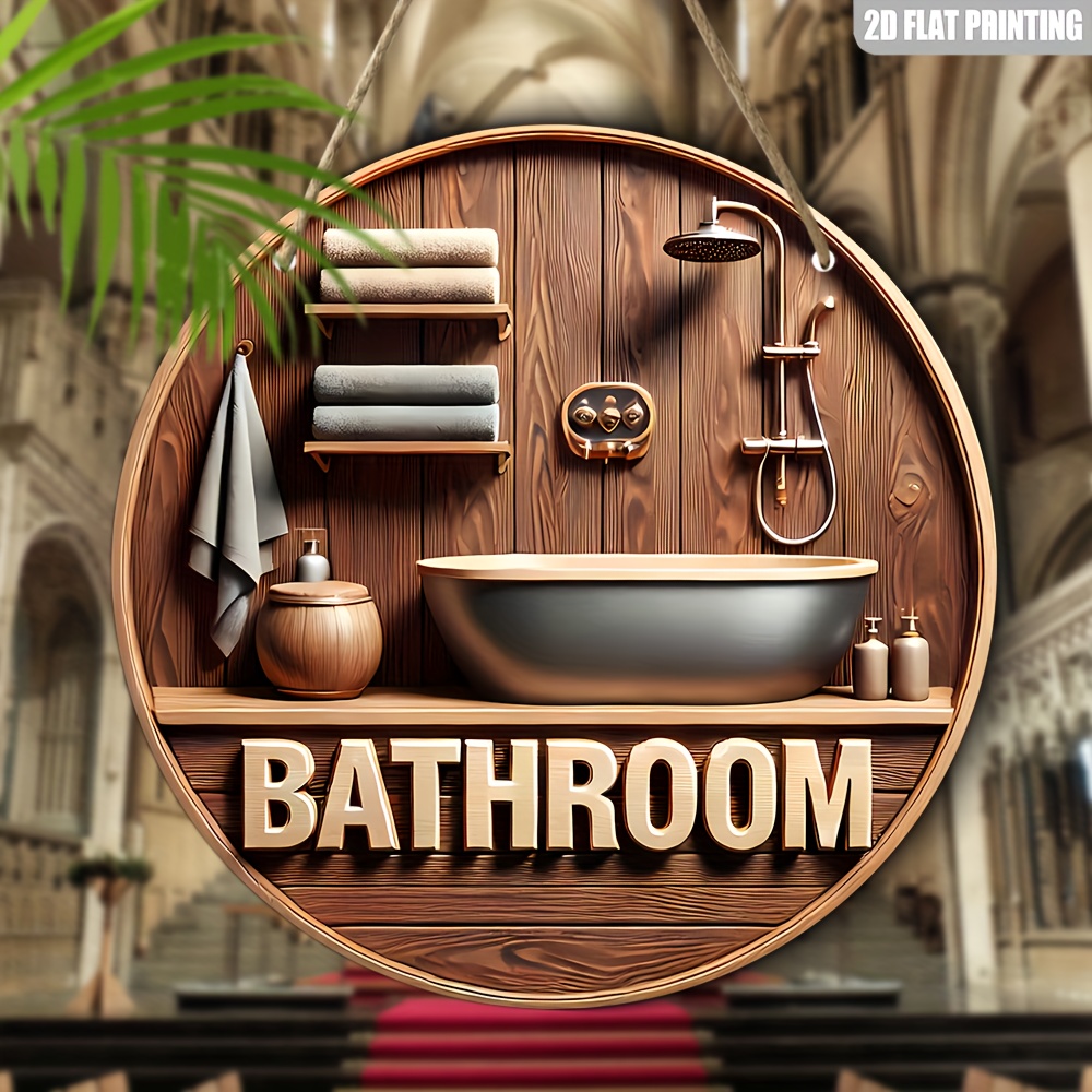 1 Piece 2D Wooden Disc Bathroo - огляд і ціна Office Technologies